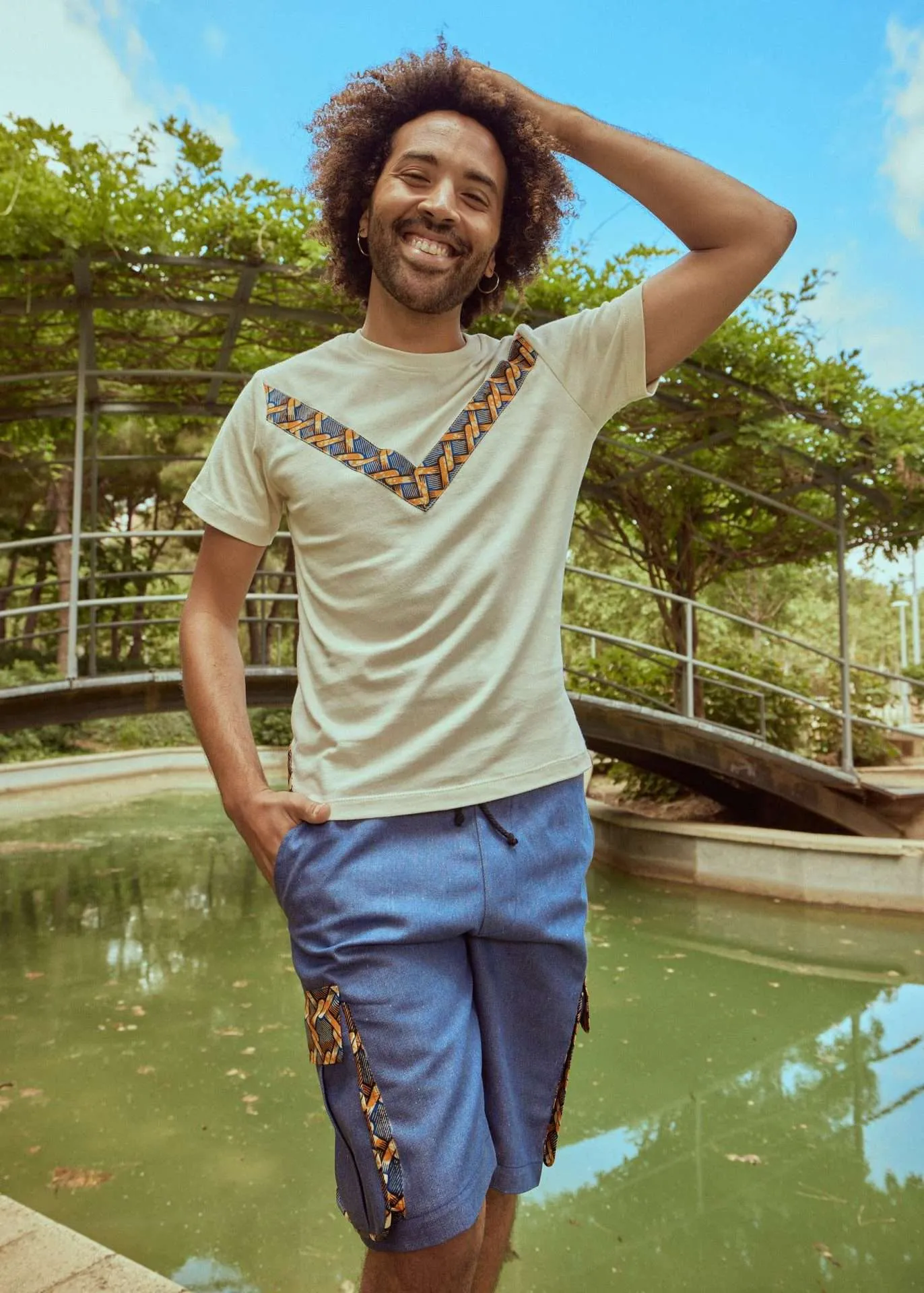 Bermuda Tejano Bolsillos Cargo CHAINS