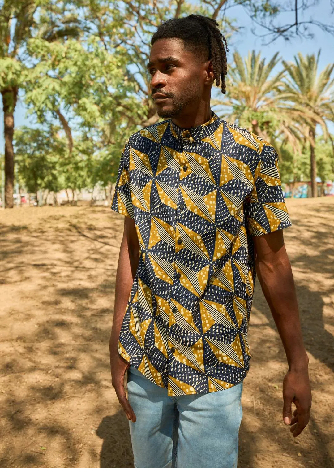 Camisa Cuello Mao Saba Wax